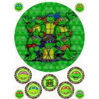 Edible waffle picture "Teenage Mutant Ninja Turtles"-2