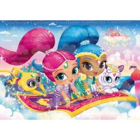 Edible waffle picture "Shimmer and Shine"-1