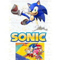 Edible waffle picture "Sonic"-3