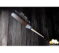 Confectionery angle spatula 20 cm steel