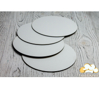 Substrate fiberboard white round 80cm