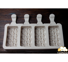 Silicone mold Ice Cream Braid for 4 cells 65*35 mm