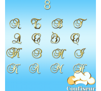 Wedding font #8 (gold acrylic)