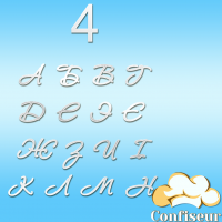 Wedding font #4 (white acrylic)