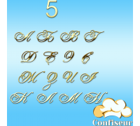 Wedding font #5 (gold acrylic)