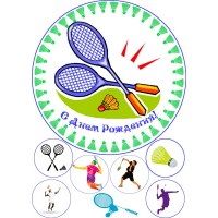 Wafer picture "Tennis" - 1