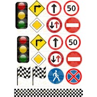 Waffle picture "Road signs" -2