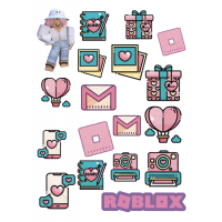 Edible waffle picture "ROBLOX"-10