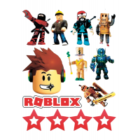 Edible waffle picture "ROBLOX"-12