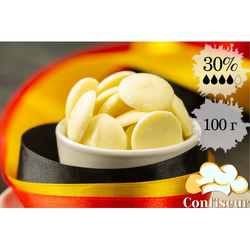 White chocolate Belcolade Blank Selection (100 grams)