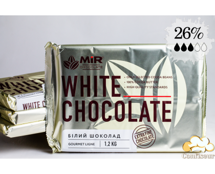 MIR white chocolate (chocoblock 1.2 kg)