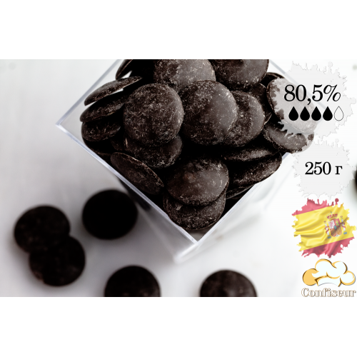 Шоколад чорний 80,5% Natra Cacao 250 грам