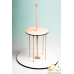 Wooden construction for multi-tiered cakes with dowels (2 tiers) Option #2