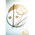 Wooden construction for multi-tiered cakes with dowels (2 tiers) Option #2