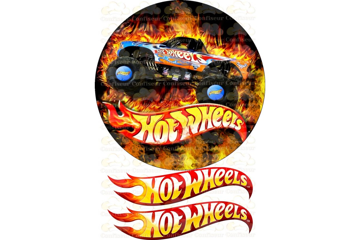 Вафельная картинка hot wheels