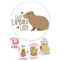 Wafer picture"Greeting Capybara"-2