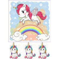 Waffle picture "Unicorn" -12